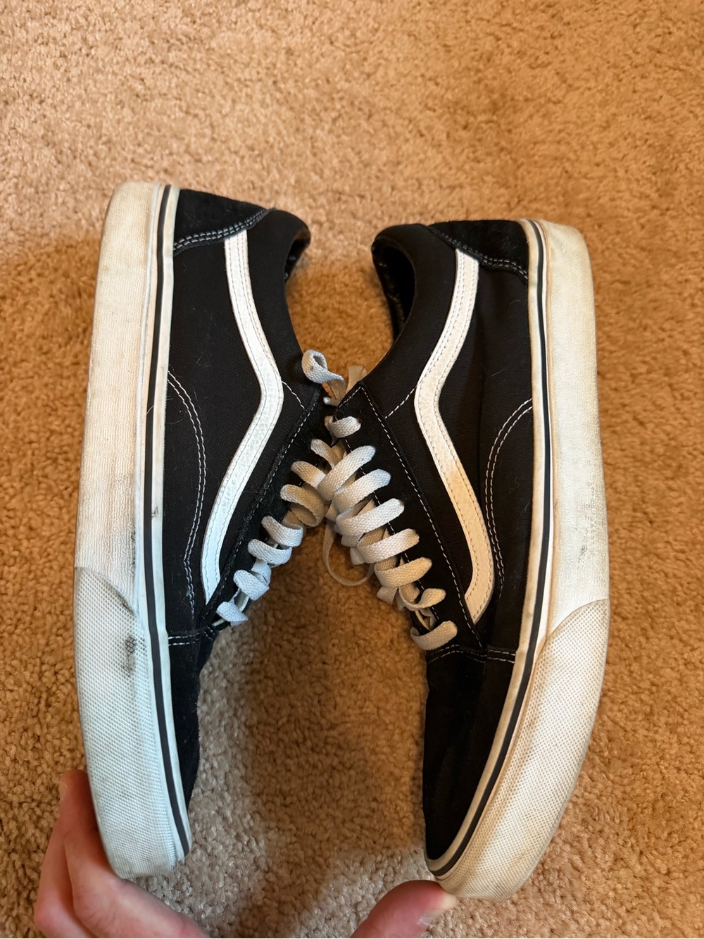 Vans Black & White Low-Top Skate Sneakers - Picture 3 of 5